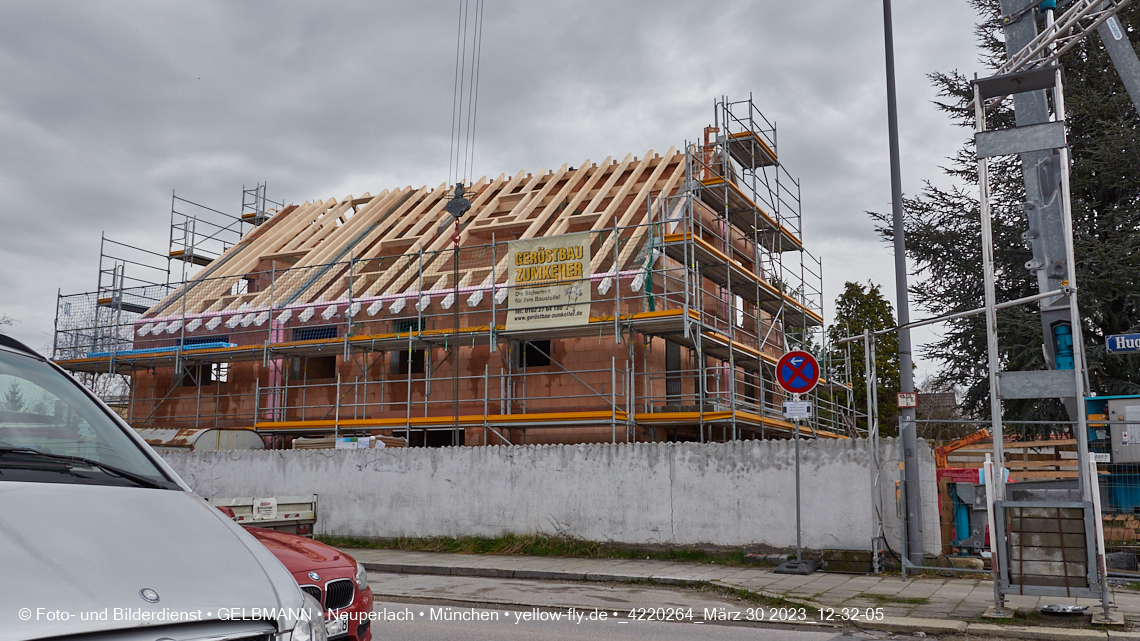 31.03.2023 - Baustelle zu einem Mehrfamilienhaus in der Niederalmstraße 16